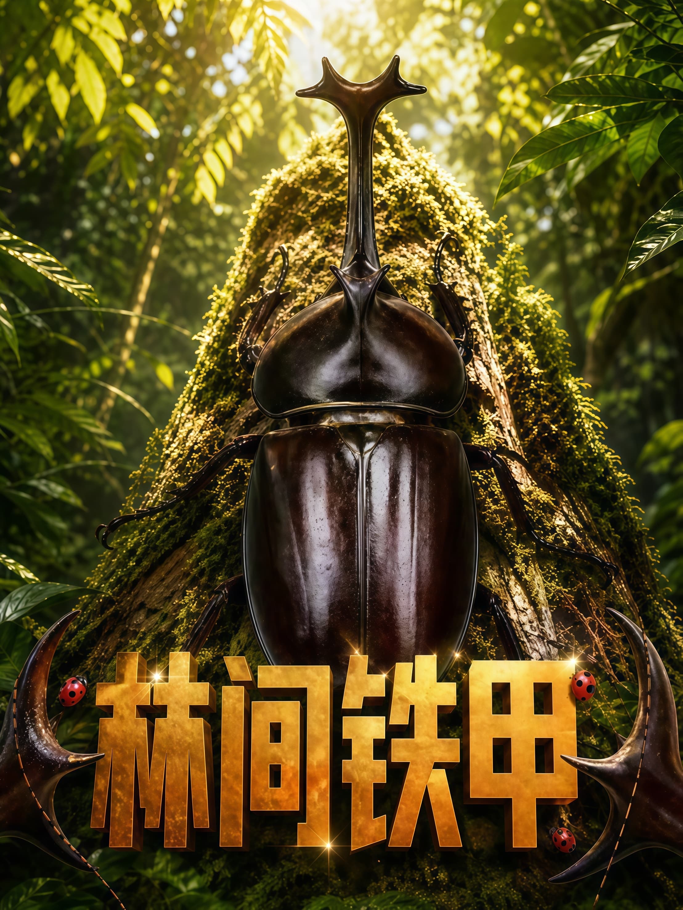 万物有灵之林间铁甲海报